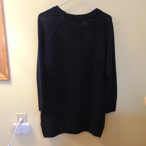 H&M Tunic Sweater Deep Navy SZ M - Picture 2 of 4